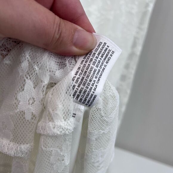 Wild Fable White Lace Overlay Maxi Dress XS - Picture 8 of 8